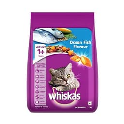 Whiskas Adult (1+ Years) Dry Cat Food, Mackerel Flavour, 3 kg view 2