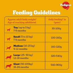 Pedigree Adult Dry Dog Food, Chicken & Vegetables, upto 1kg Pack view 5